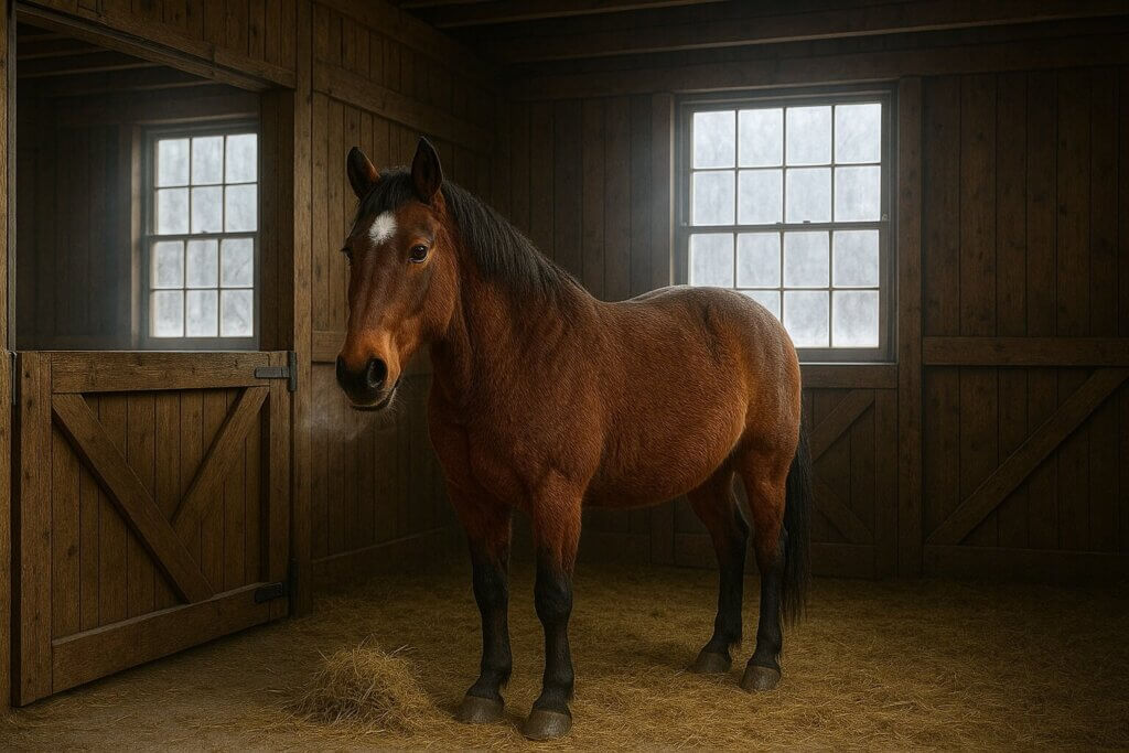 Toux du cheval en hiver : que faire ?